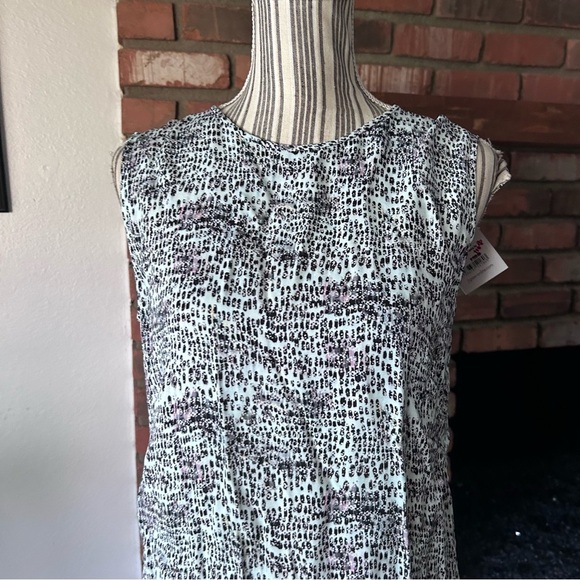 NWT Jigsaw Morning Sky Speckled Tide Dress Black White Sz 6 US - Picture 2 of 6